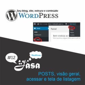 Capa Quadrada - WordPress parte 12: POSTS, visão geral, acessar e tela de listagem