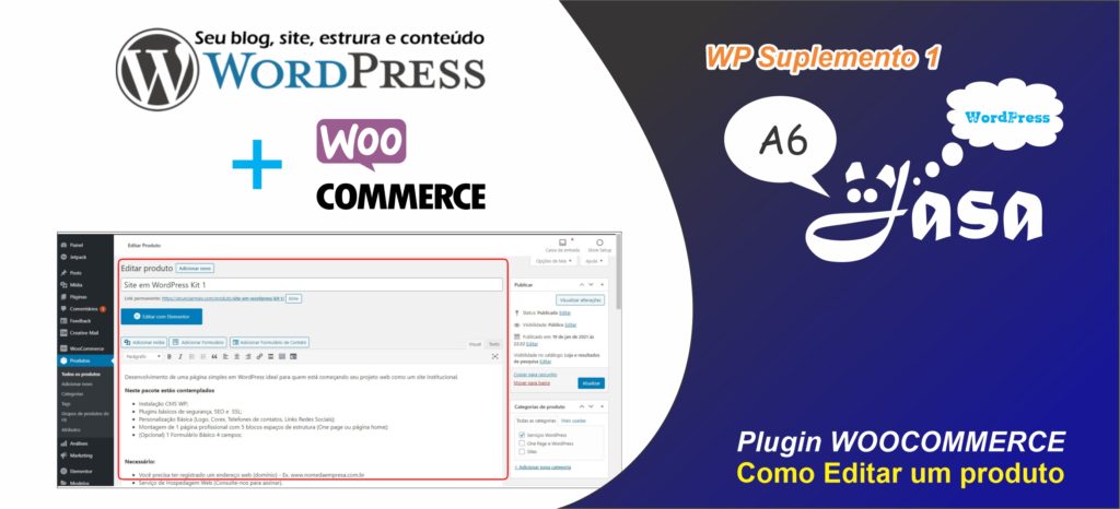 Capa conteúdo - WP WooCommerce | S1 A6: Como Editar um produto